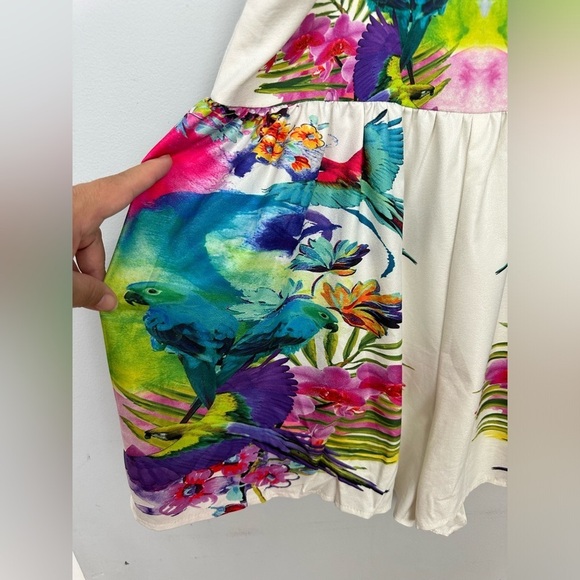 SABO Skirt - Tropical Parrot Romper Sz S - Picture 7 of 11